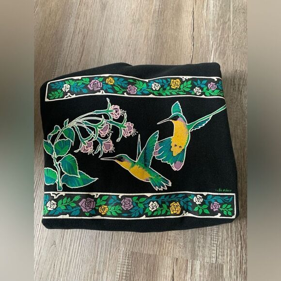 VTG Jerzees Sweatshirt Graphic Crewneck Mocking Bird Wood Pecker Multi Color XL - Picture 8 of 9